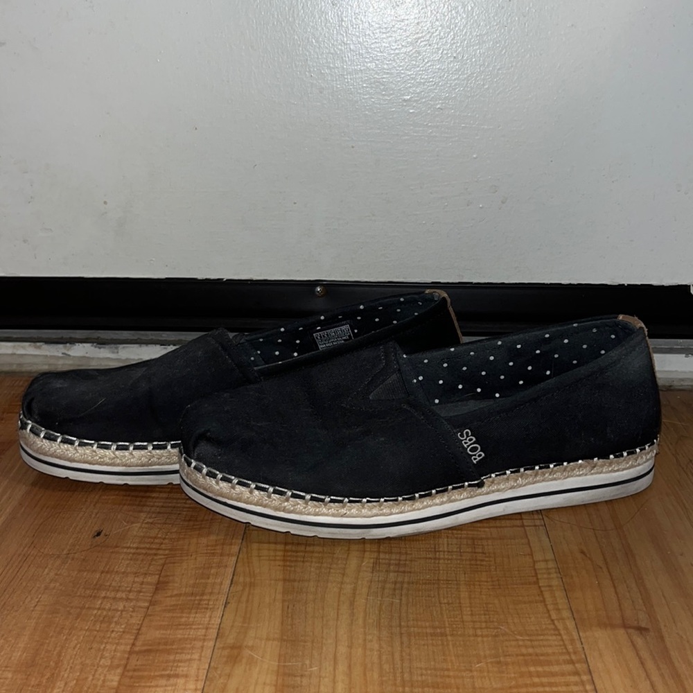 Black Bobs Slip-on Shoes